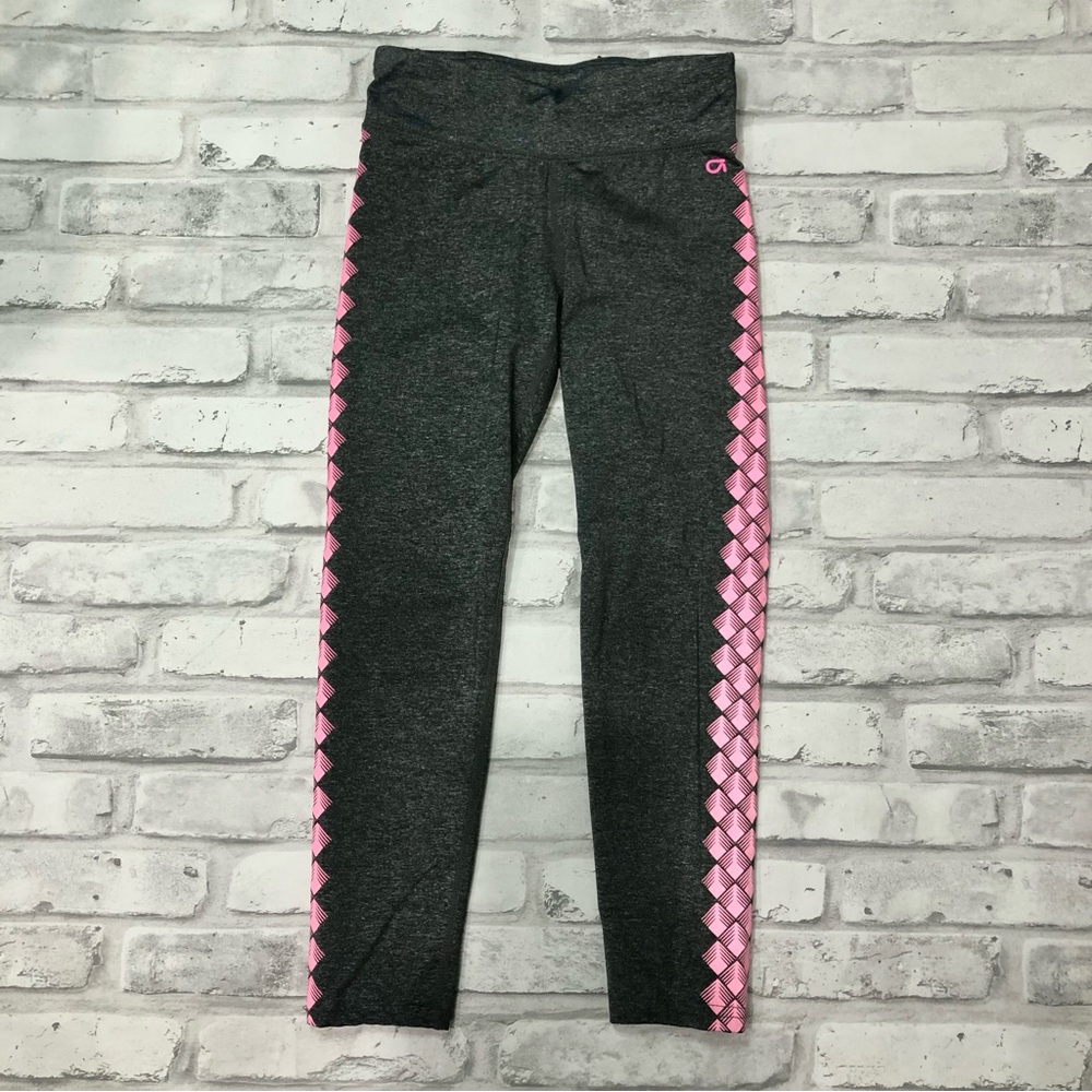 GAP FIT | Girl’s Athletic Pants Leggings Gray Pink Size Small 6-7